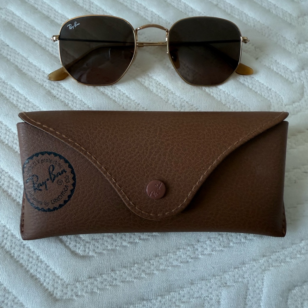 Brand New RayBan Brown Sunglasses With Brown Case